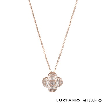 LUCIANO MILANO 微春之光 純銀項鍊(玫瑰金色)