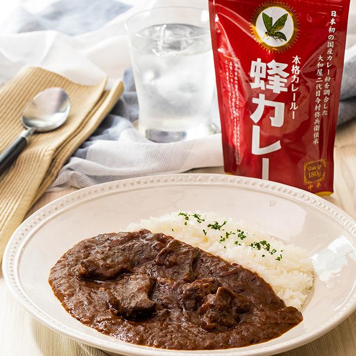 ハチ食品 蜂カレー カレールー 中辛 180g×2個