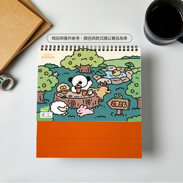 最新2026年【小圓麵包】三角桌曆 |台灣製造|企業贈禮|桌曆|插