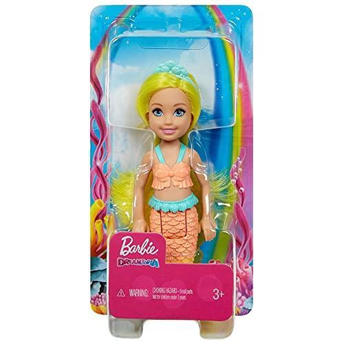 Barbie Dreamtopia Chelsea Mermaid Small Doll with Pink Hair & Tail, Tiara  Accessory (6.5-inch)