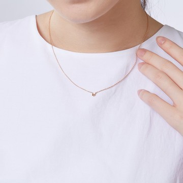 傳遞愛情 簡約 925純銀 項鍊