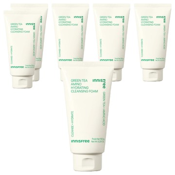 INNISFREE 台灣公司貨 綠茶保濕胺基酸潔面乳  150g  6條