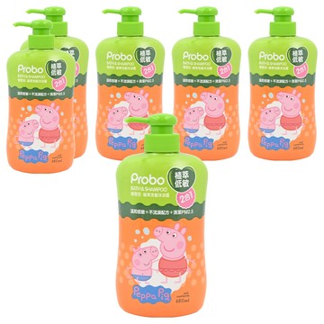 Probo 博寶兒 植萃洗髮沐浴露 佩佩豬  650ml  6瓶