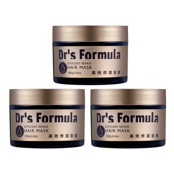 【Dr’s Formula 台塑生醫】高效修護髮膜180g*3入