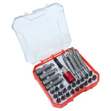 盒裝 34合1螺絲批頭套筒組 規格長50mmX六角頭6.35mm  1組