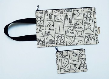 手提袋+零錢包 手機袋 雜物收納袋  2件優惠組