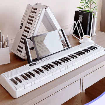 公司貨免運 【店鋪熱銷】KUYIN可折疊電鋼琴61鍵力度便攜式電子琴初學專業替代手卷鋼琴 最低價附發票 快速出貨