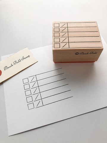 貓與女孩 木頭印章