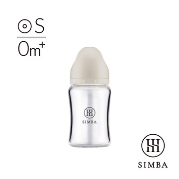 【小獅王辛巴 官方直營】蘊蜜質金玻璃寬口防脹氣奶瓶180ml-新生專用