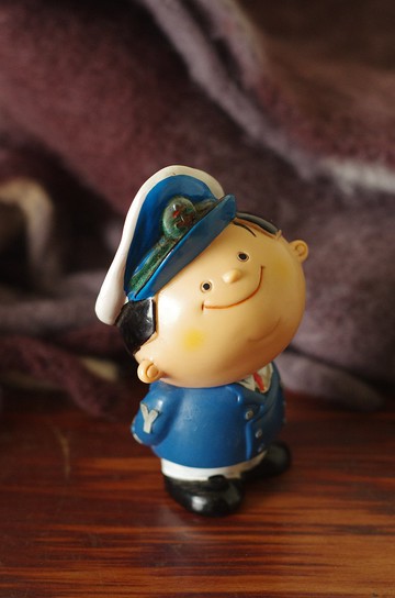 金銀寶貝 日本銀行企業娃娃存錢筒儲金箱  W460