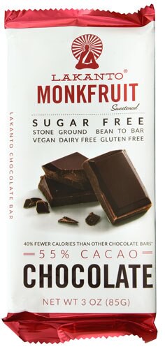 Lakanto Sugar Free Dark Chocolate Bar Original 3 oz
