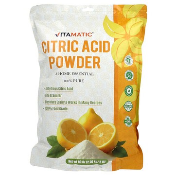 Vitamatic, Citrus Acid Powder, 80 oz (2.26 kg)