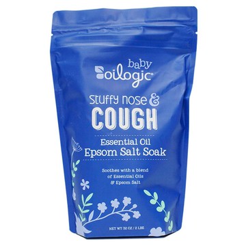 Oilogic Stuffy Nose & Cough Essential Oil Epsom Salt Soak 2 lbs
