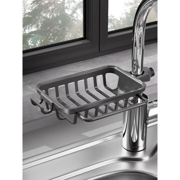 廚房水龍頭置物架多功能洗碗槽菜池瀝水收納架子放菜瓜布抹布掛籃