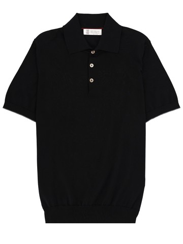 brunello cucinelli cotton polo shirt