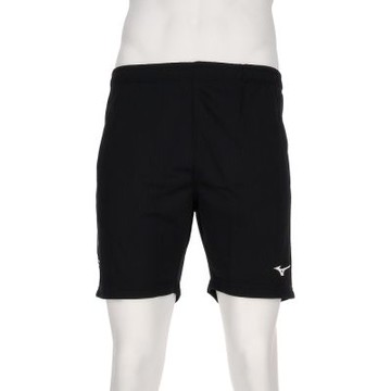 Mizuno 美津濃 男款 黑白色 針織 短褲 五分褲 吸濕排汗 長版 排球褲 V2TB2A1609
