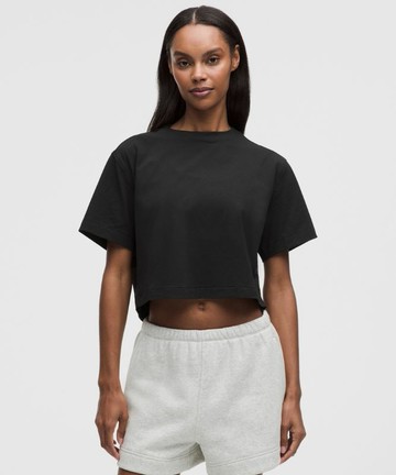 All Yours Organic Cotton Cropped T-Shirt Size 2XS