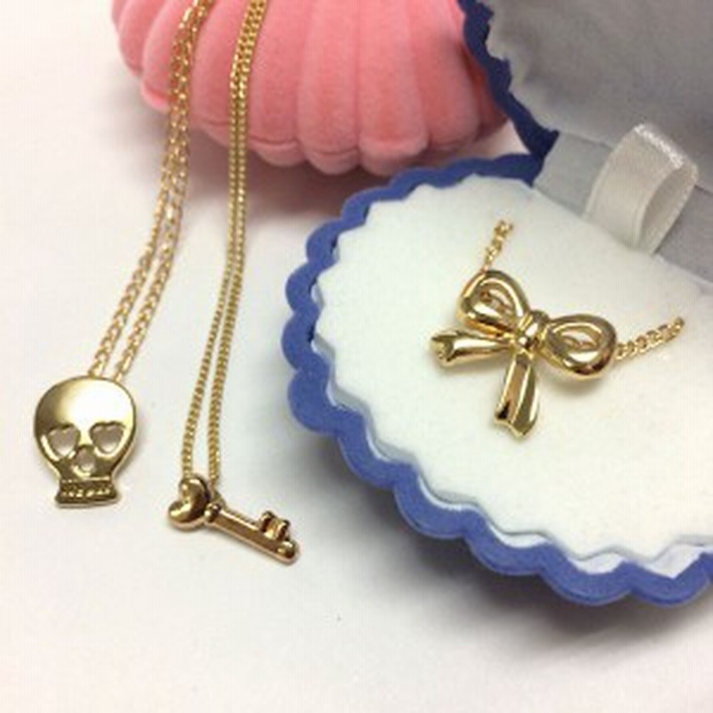 チャーム ネックレス アクセサリー メタル ドクロ スカル ハート 鍵 キー 蝶々結び リボン デイリー 可愛い メール便送料無料 通販 Lineポイント最大1 0 Get Lineショッピング