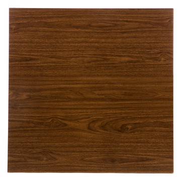 特力屋 萊特桌正方桌板配件 胡桃木色 80cm