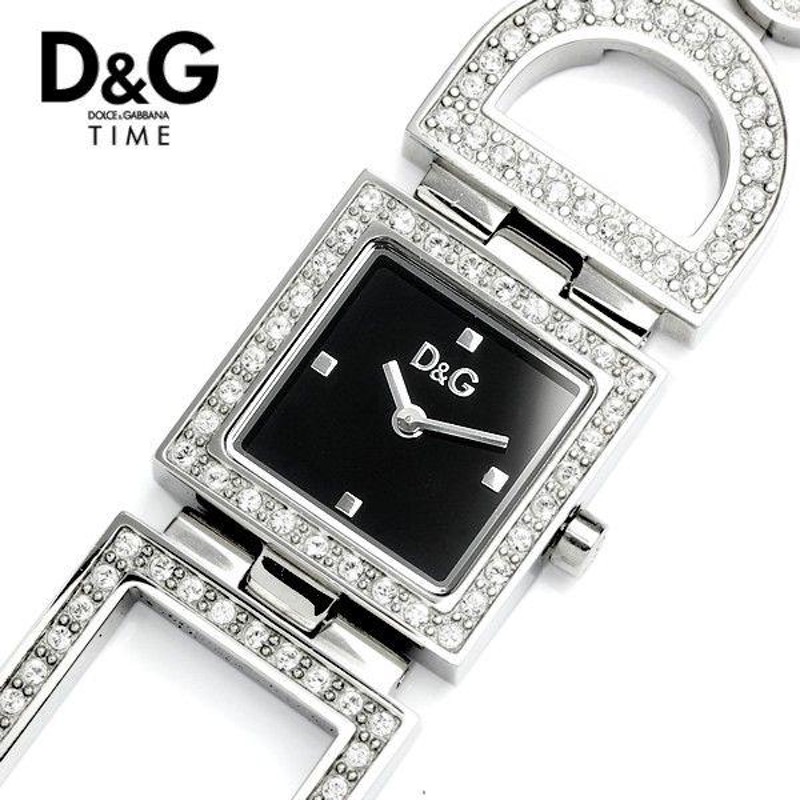 ドルガバ JACLYN 遅かっ クリスタル ブレス 腕時計 D&G