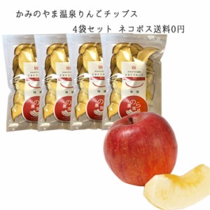 国産 かみのやま温泉 ドライフルーツ りんご チップス 40gx4袋入 ネコポス送料無料 林檎 リンゴ apple