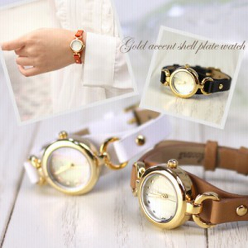 なでしこ シェルプレートゴールドウォッチ 腕時計 レディース かわいい 通販 Lineポイント最大1 0 Get Lineショッピング