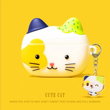 小怪 貓咪 矽膠殼 適用於AirPods Pro3 保護殼 1/2/3/4代耳機殼 Pro2 保護套 軟殼 防摔殼