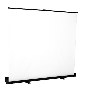 家用投影儀便攜式地拉幕布抗光落地可移動戶外地升幕布[DD230109]