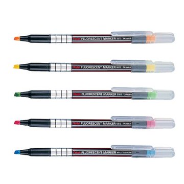 【Pentel 飛龍】螢光筆 1.0-3.5mm 12支 /打 S512(橘、黃、綠、粉、藍、配色下單請備註顏色)