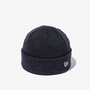 【NEW ERA】毛帽 韓版 WAFFLE SHORT CUFF BEANIE NE 海軍藍 保暖帽 男女款 -NE14440782