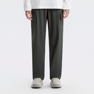 男女同款 ARCHELON 平織 直筒褲 - 灰色