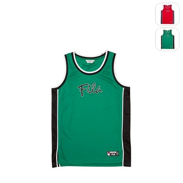 【FILA】中性 單穿背心-綠色 1TEY-1400-GN