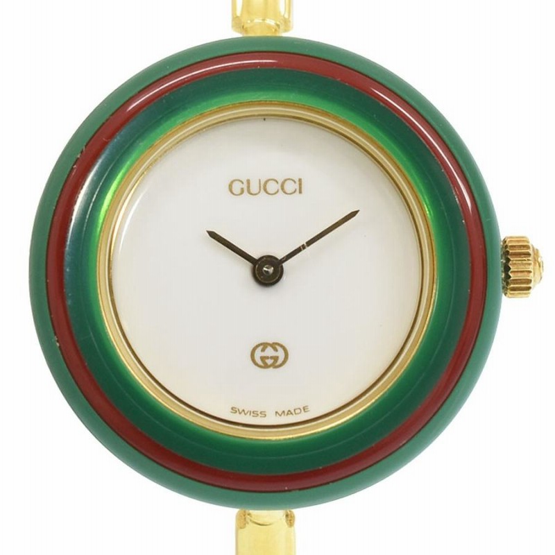 GUCCI グッチ チェンジベゼルウォッチ ヴィンテージ時計 QZ 1100