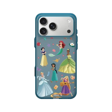 iPhone 17 Pro Max Clear (相機按鈕) 夜幕藍 - 迪士尼-公主系列 Disney Princess - 迪士尼公主 - 貼紙風格