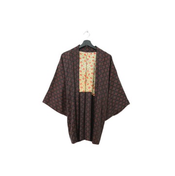 Back to Green-日本帶回羽織 沈穩暗紅 kb-90/vintage kimono
