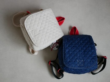 絎縫材質迷你後背包