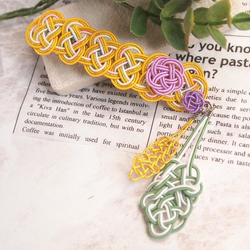 [髮夾] 水引花搖葉