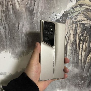 適用三星s24ultra手機殼s23ultra新款超薄刀鋒高級感3星GalasyS24Ultra鏡頭全包精孔防摔硬殼簡約商務男女款