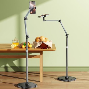 直播落地支撐架多功能伸縮俯拍調節手機平板專用懶人支架現貨批發