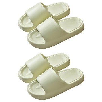 麻糬拖鞋 男女 40-41 2雙入  文青綠