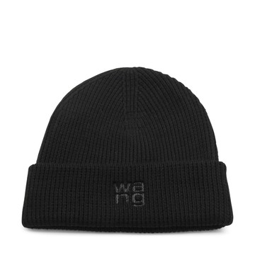 Alexander Wang - Black Cotton Logo Beanie