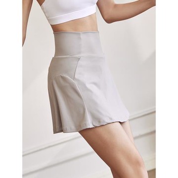 DCW防曬白色美式運動網球裙顯瘦含內襯防走光a字半身裙2025新款薄