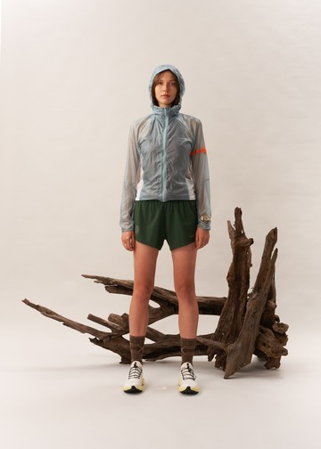 【UPPERVOID】AEGIS+ 可收納越野跑風衣 女 藍綠