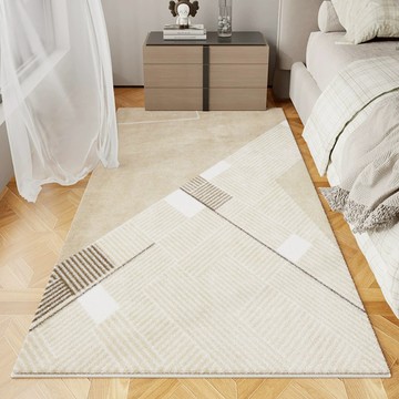 柔霧幾何仿羊絨地毯