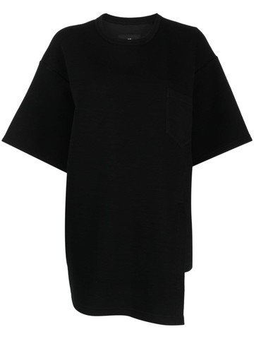 Y-3 - logo-print short-sleeve T-shirt - women - Cotton/Spandex/Elastane/Polyester - XS - Black