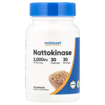 Nutricost, 納豆激酶，2000 FU，30 粒膠囊