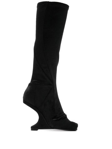 Rick Owens Lilies - Cantilever 11 sculpted boots - women - Fabric/Fabric - 37 - Black