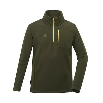 atunas 歐都納 男 polartec thermal pro保暖拉鍊衫深橄綠a1ps252