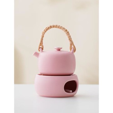 茶壺蠟燭煮茶爐公道杯暖茶溫茶爐保溫陶瓷底座蠟燭加熱烤茶小火爐