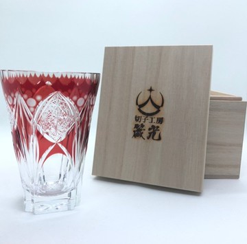 慶祝方形玻璃杯